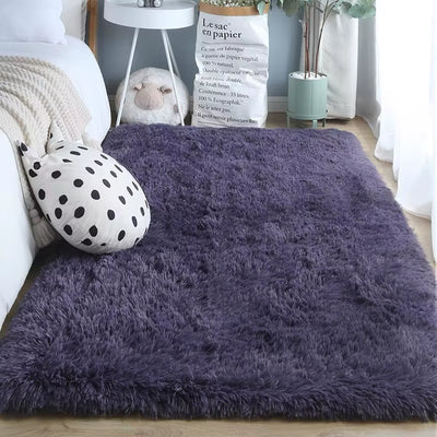 Tie-Dye Plush Carpet Soft Fluffy Living Room Bedroom Mat Home Decor Children'S Room Baby Crawling Non-Slip Floor Mat