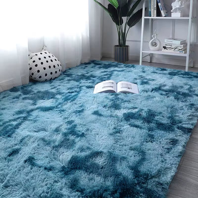 Tie-Dye Plush Carpet Soft Fluffy Living Room Bedroom Mat Home Decor Children'S Room Baby Crawling Non-Slip Floor Mat