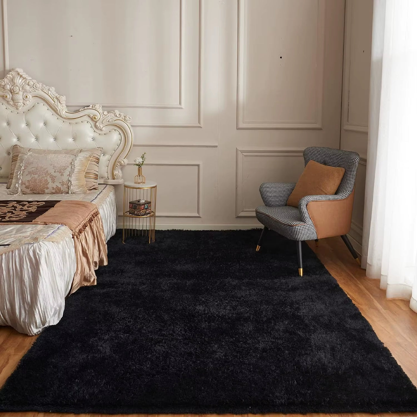 Tie-Dye Plush Carpet Soft Fluffy Living Room Bedroom Mat Home Decor Children'S Room Baby Crawling Non-Slip Floor Mat