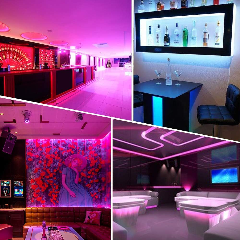 150Ft LED Strip Lights,Rgb Color Changing by 40Key Remote and Phone, LED Strip Lights Music Sync,Smart LED Strip Lights for Bedroom 150Feet