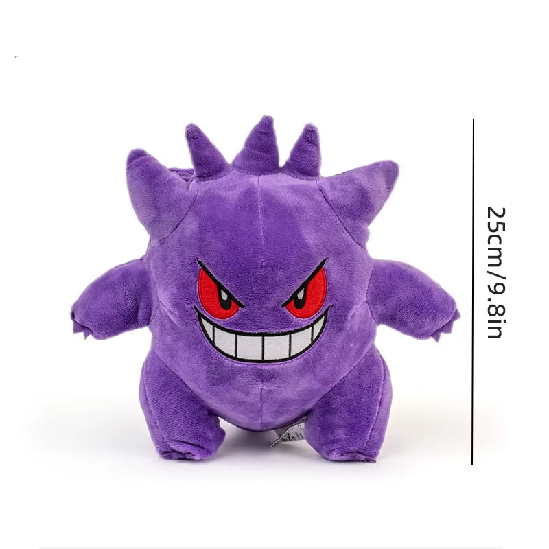 Pokemon Kawaii Gengar Stuffed Toys Cartoon&Cute Plush Dolls Throw Pillow Birthday Gift for Kids Friends Halloween Decoration