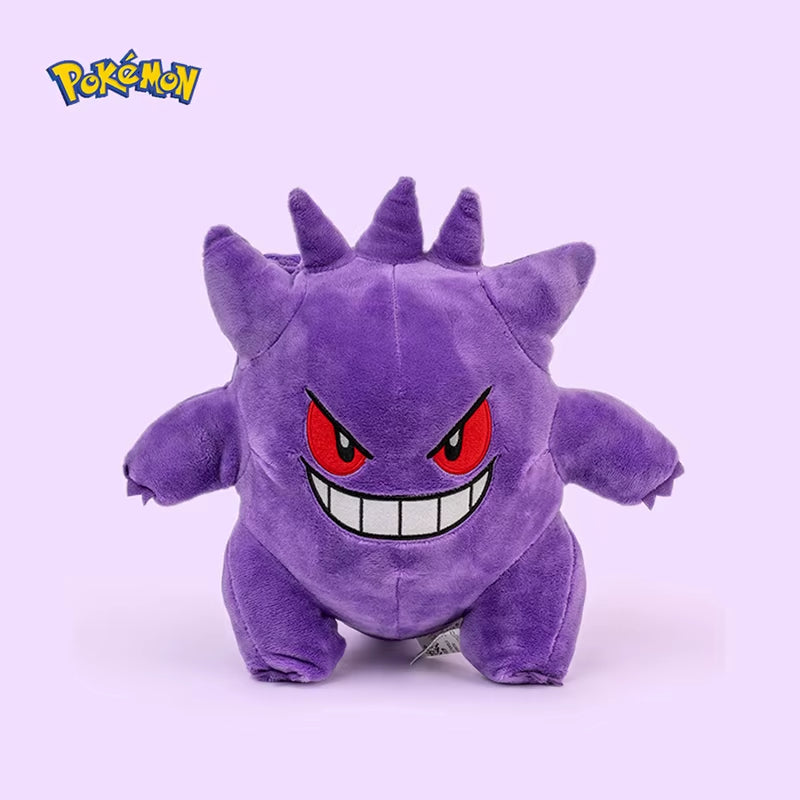 Pokemon Kawaii Gengar Stuffed Toys Cartoon&Cute Plush Dolls Throw Pillow Birthday Gift for Kids Friends Halloween Decoration