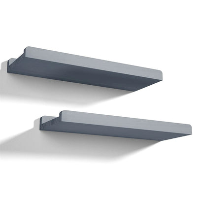 Modern Floating Shelves Set of 2 Wall Mounted Nursery Book Shelves Rustic Wooden Picture Ledge Shelf for Living Room Kitchen