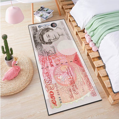 Creative Long Strip Bedroom Bed Dollar Rug Living Room Rectangular Entryway Corridor Bay Window Non-Slip Floor Mat
