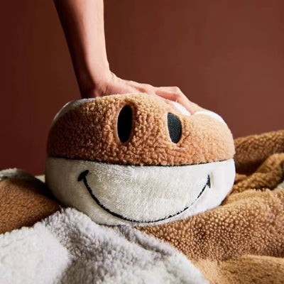 Creative Basketball Plush Toy Cute round Pillow Car Home Soft Basketball Doll Ball Throw Pillow Gifts for Kids