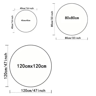 Carpet Simple Black 8 round Rugs Bedroom Bearbrick Billiards round Black 8 Pool Table Mat Dirt Resistant Carpet Floor Mat