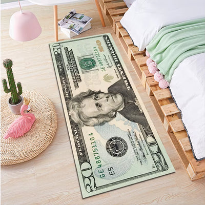 Creative Long Strip Bedroom Bed Dollar Rug Living Room Rectangular Entryway Corridor Bay Window Non-Slip Floor Mat
