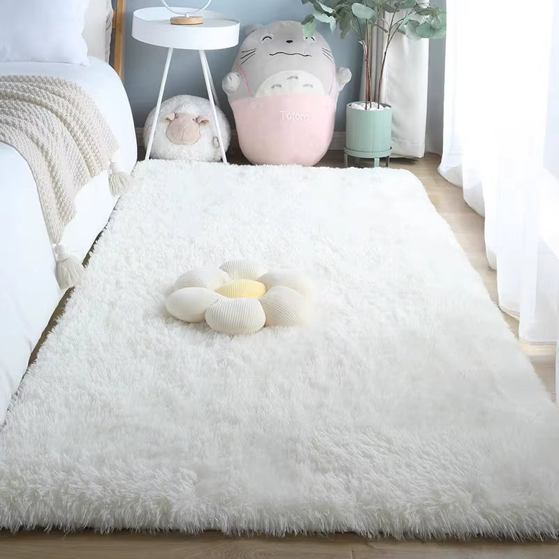 Tie-Dye Plush Carpet Soft Fluffy Living Room Bedroom Mat Home Decor Children'S Room Baby Crawling Non-Slip Floor Mat