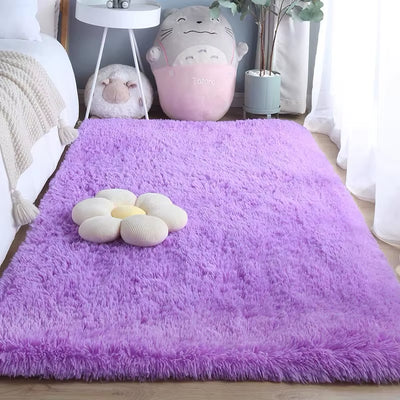 Tie-Dye Plush Carpet Soft Fluffy Living Room Bedroom Mat Home Decor Children'S Room Baby Crawling Non-Slip Floor Mat
