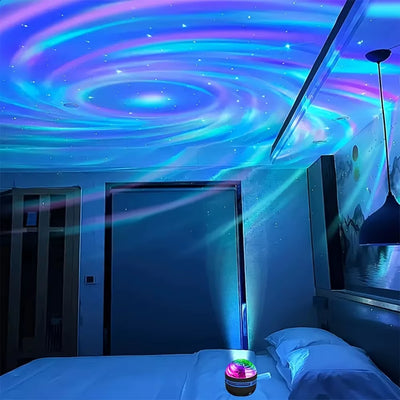 LED Galaxy Projector Light Colorful Galaxy Sky Projector Bedroom Night Light Kids Room Decoration Christmas Party Decoration