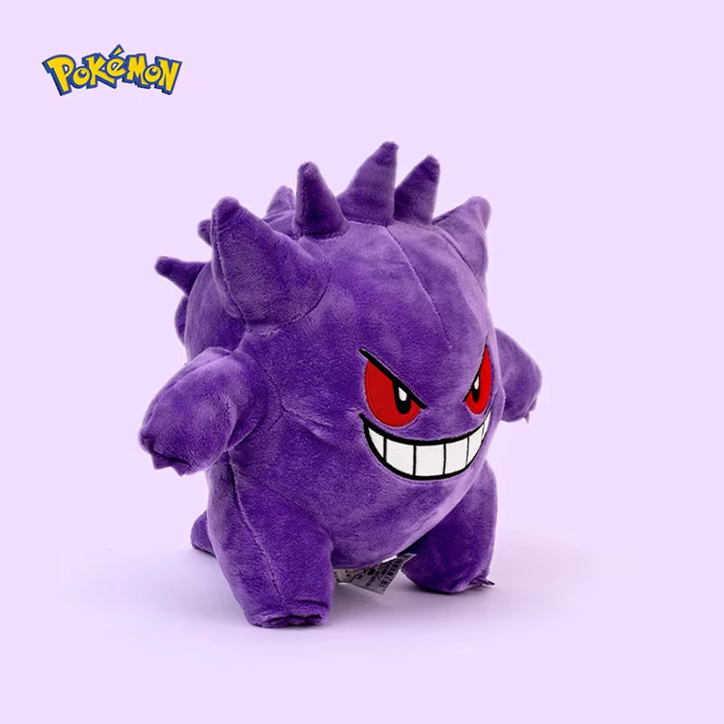 Pokemon Kawaii Gengar Stuffed Toys Cartoon&Cute Plush Dolls Throw Pillow Birthday Gift for Kids Friends Halloween Decoration