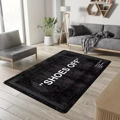 Shoes off Shoes Room Hypebeast Living Room Bedroom Kitchen Bathroom Lightweight Rugs Washable Carpet Mat Home Decor